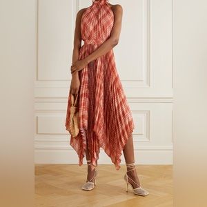 ALTUZARRA - NWOT Dahlia asymmetric halterneck midi dress, size 2